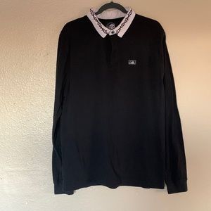 Mens Long Sleeve Collar Shirt